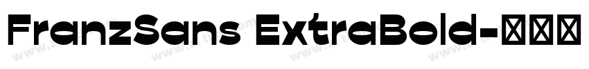 FranzSans ExtraBold字体转换